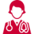 Nurse with stethoscope graphic